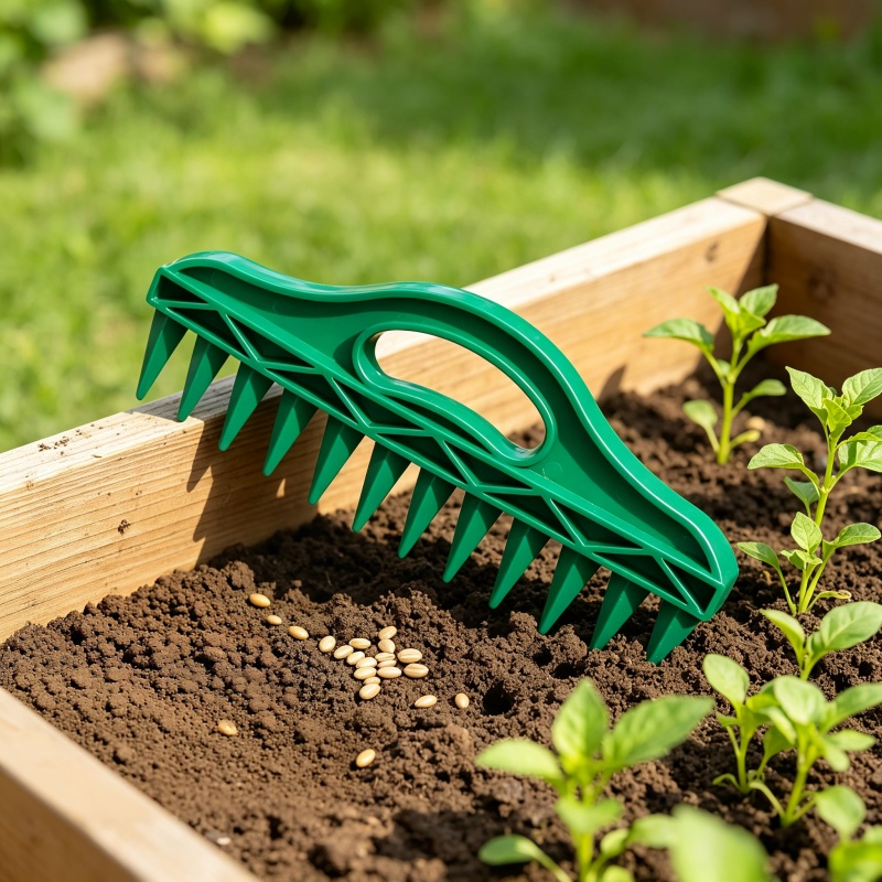 Gardening Tools Vegetables - Plastikowy ręczny siewnik do ziemi, narzędzie