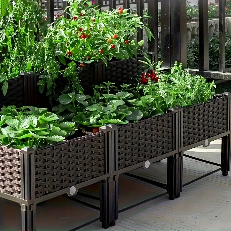 Self-Watering Planter - Podwyższona grządka ogrodowa, wysokie skrzynie na